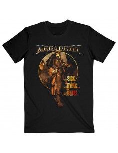 Tricou Unisex Megadeth The Sick, The Dying … And The Dead Circle Album Art
