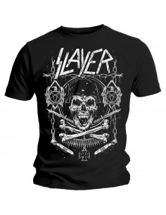 Tricou Unisex Slayer Skull & Bones Revised