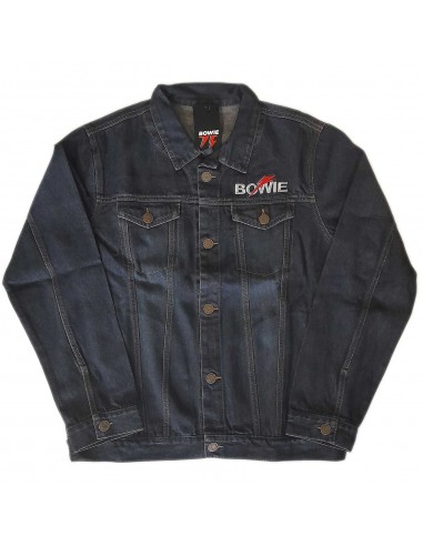 Jacheta denim David Bowie Flash Logo