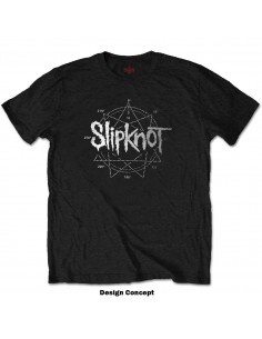 Tricou Unisex Slipknot Logo Star (cu Cristale aplicate)