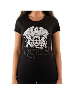 Tricou Dama Queen Logo (cu Cristale aplicate)