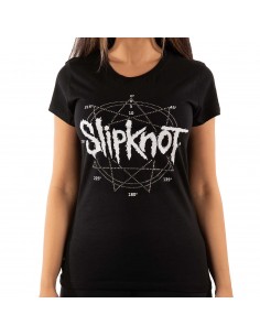 Tricou Dama Slipknot Logo Star (cu Cristale aplicate)