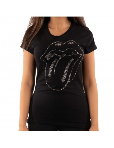Tricou Dama The Rolling Stones Tongue (cu Cristale aplicate)