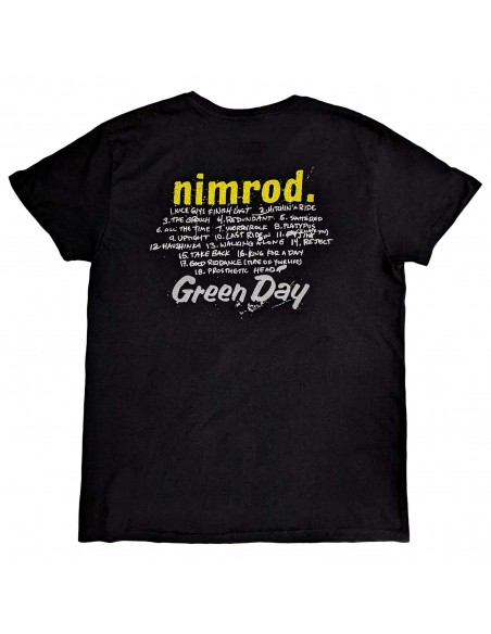 Tricou Unisex Green Day Nimrod Tracklist