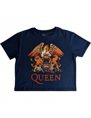 Tricou Crop Top Dama Queen Classic Crest