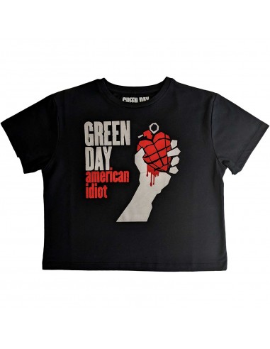 Tricou Crop Top Dama Green Day American Idiot