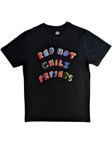 Tricou Unisex Red Hot Chili Peppers Colourful Letters