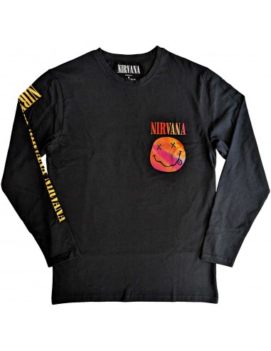 Tricou Maneca Lunga Nirvana Gradient Happy Face