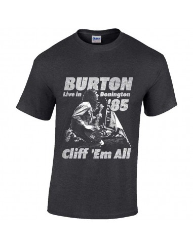 Tricou Unisex Cliff Burton Flag Retro