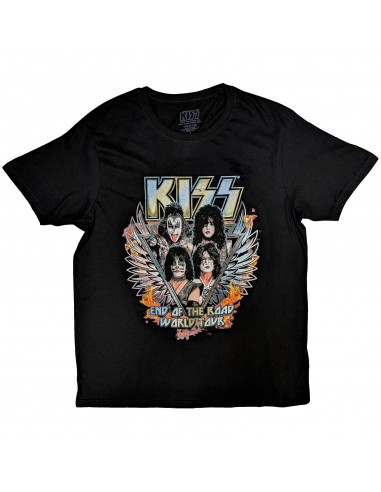 Tricou Unisex KISS End Of The Road Wings