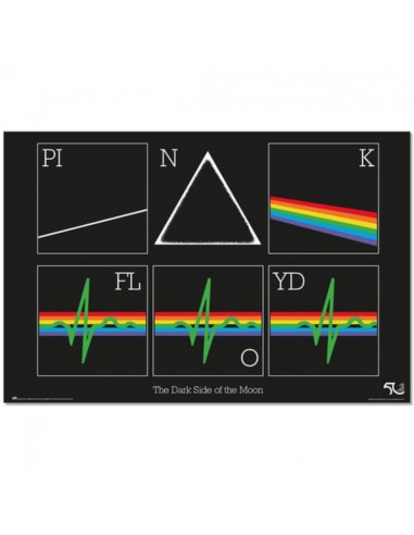 Poster Oficial Pink Floyd The Dark Side Of The Moon 50 Years