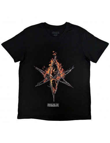 Tricou Oficial Bring Me The Horizon Flame Hex & Text Logo