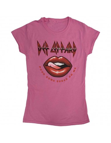 Tricou Damă Oficial Def Leppard Pour Some Sugar On Me Lips Tour 2019