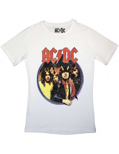 Tricou Damă Oficial AC/DC Highway To Hell Circle