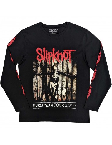 Tricou Mânecă Lungă Oficial Slipknot Skeleton Flag