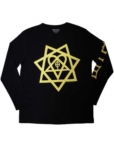 Tricou Manecă Lungă Oficial HIM Heartagram Honeycomb