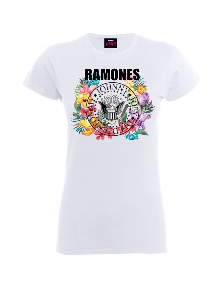 Tricou Dama Ramones Circle Flowers