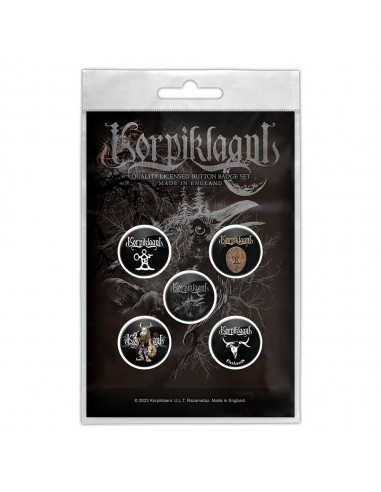 Set Insigne Oficiale Korpiklaani Raven