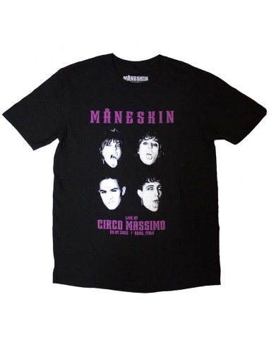 Tricou Oficial Maneskin Live At Circo Massimo 2022 Faces