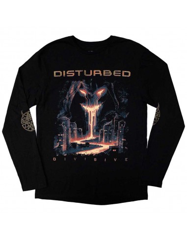 Tricou Manecă Lungă Oficial Disturbed European Tour '23 Divisive