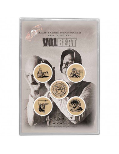 Set Insigne Oficiale Volbeat Servant Of The Mind