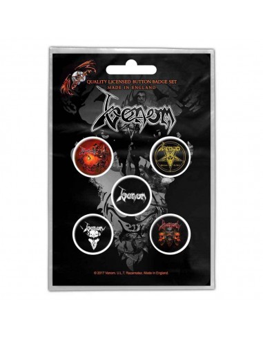 Set Insigne Oficiale Venom Black Metal