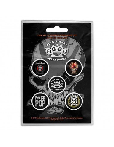 Set Insigne Oficiale Five Finger Death Punch Logos