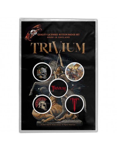 Set Insigne Oficiale Trivium In The Court Of The Dragon