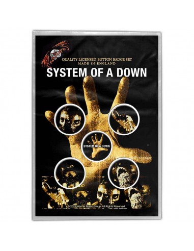 Set Insigne Oficiale System Of A Down Hand