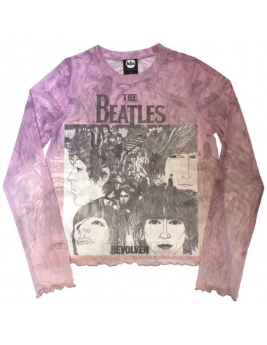 Tricou Damă Oficial Cu Mânecă Lungă Din Plasă The Beatles Revolver