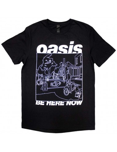 Tricou Oficial Oasis Be Here Now Line Drawing