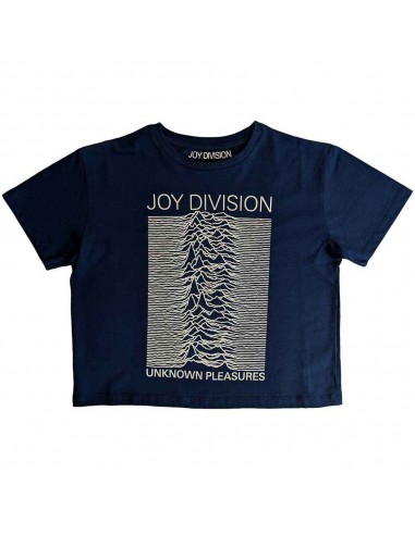 Tricou Oficial Crop Top Damă Joy Division Unknown Pleasures