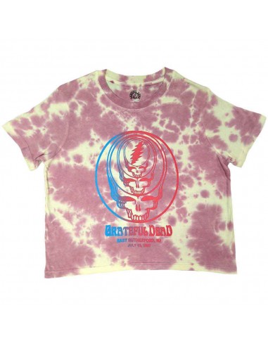 Tricou Oficial Crop Top Damă Grateful Dead Concentric Skulls