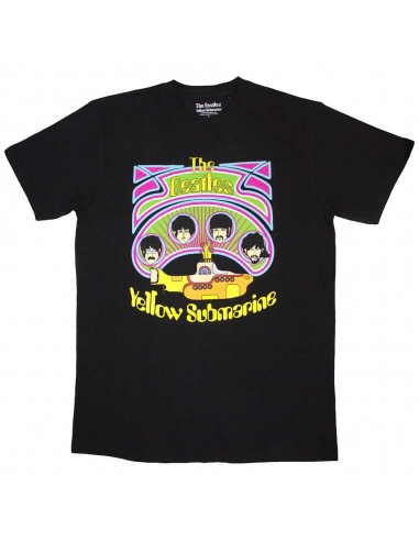 Tricou Oficial The Beatles Yellow Submarine Heads In Circles v2