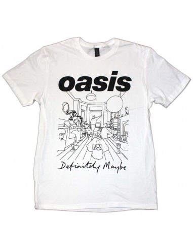 Tricou Oficial Oasis Definitely Maybe Line Drawing