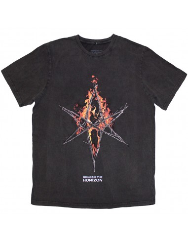 Tricou Oficial Bring Me The Horizon Flame Hex & Text Logo