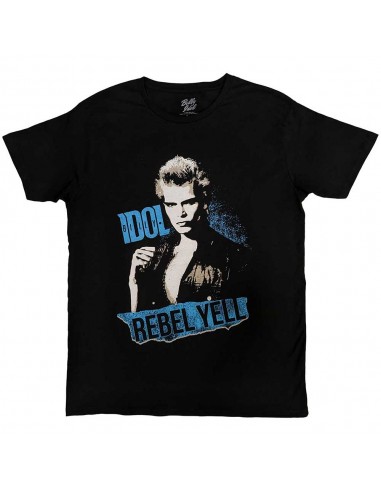 Tricou Oficial Billy Idol Rebel Yell Blue