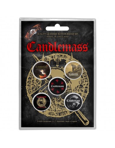 Set Insigne Oficiale Candlemass The Door To Doom