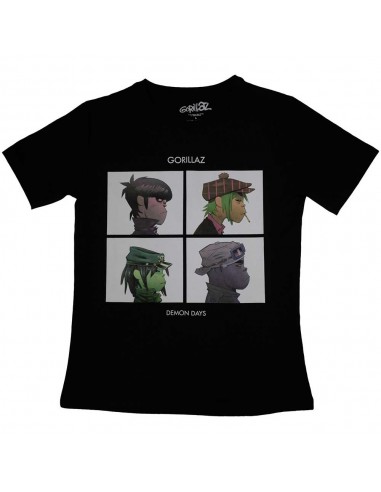 Tricou Damă Oficial Gorillaz Demon Days