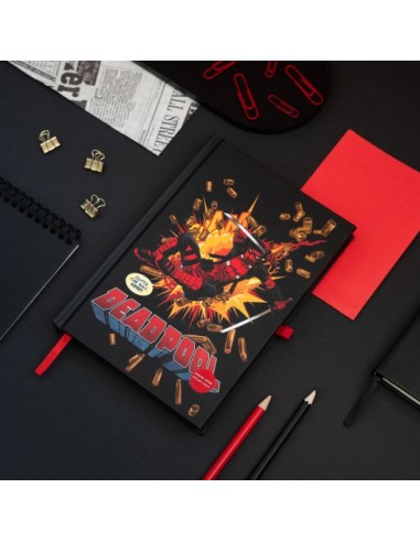 Agendă A5 Premium cu Lumină LED Marvel Deadpool