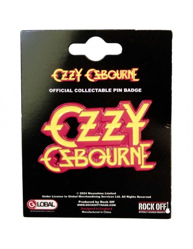 Insignă Oficială Ozzy Osbourne Stacked Logo