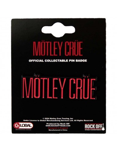 Insignă Oficială Motley Crue Logo