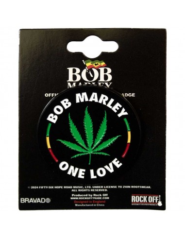 Insignă Oficială Bob Marley Leaf