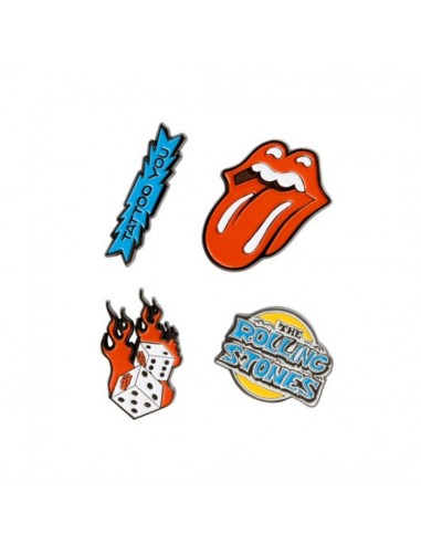 Set 4 Insigne Oficiale The Rolling Stones