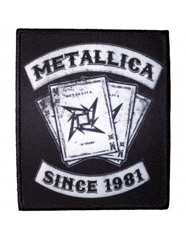 Patch Oficial Metallica 30th Anniversary Playing Card