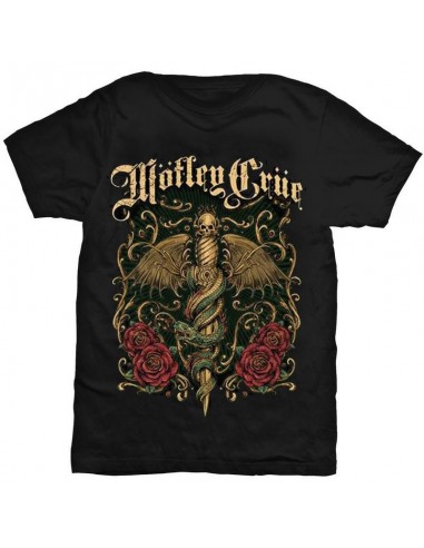 Tricou Unisex Motley Crue Exquisite Dagger