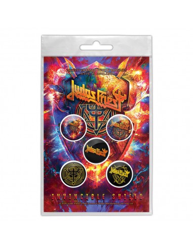 Set Insigne Oficiale Judas Priest Invincible Shield