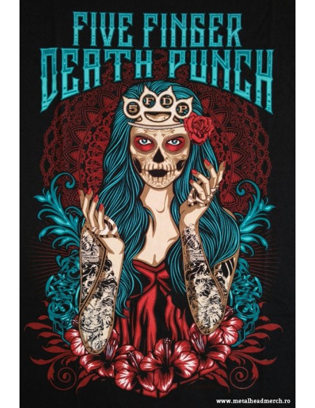 Five Finger Death Punch: Lady Muerta (tricou)