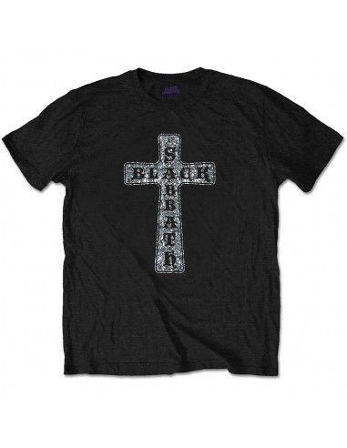 Tricou Unisex Black Sabbath Cross (cu Cristale aplicate)