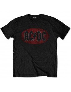 Tricou Unisex AC/DC Oval Logo Vintage